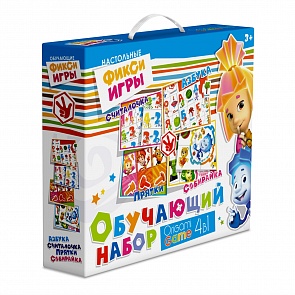 Обучающий набор Фиксики 4 в 1 - Азбука. Считалочка. Прятки. Собирайка (Origami, 02087)